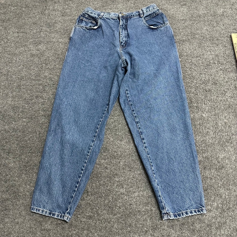 Gloria Vanderbilt Jeans Womens Size 14W Short Blue Tapered High Rise Denim Pants